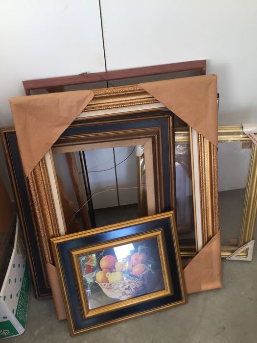 Wooden Frame And Print Lot