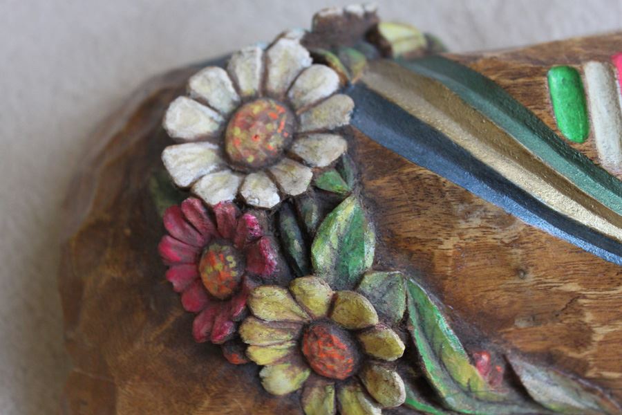 Hand Carved Ukelele - Note Damage To Bottom [Photo 5]