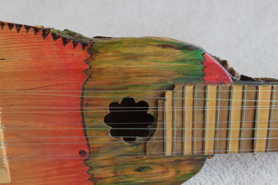 Hand Carved Ukelele - Note Damage To Bottom [Photo 6]