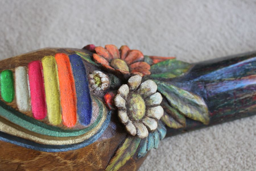 Hand Carved Ukelele - Note Damage To Bottom [Photo 4]