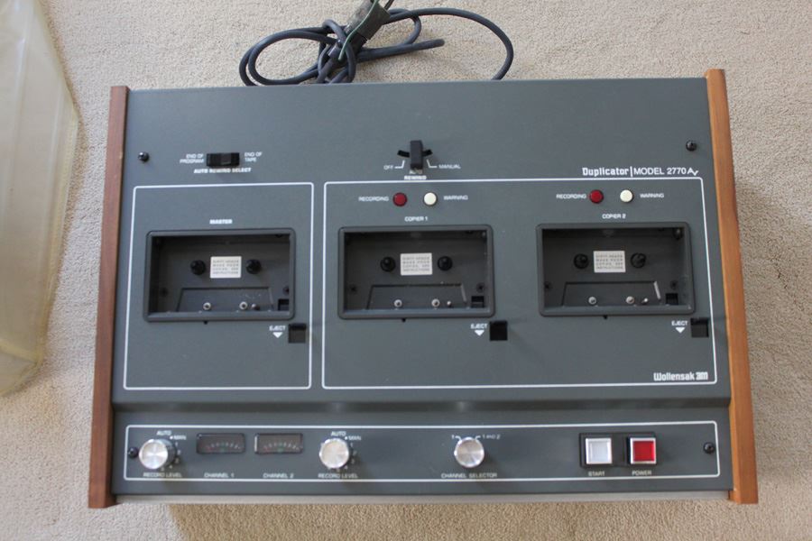 3M Wollensak 2770AV High Speed Cassette Tape Desk Top Duplicator