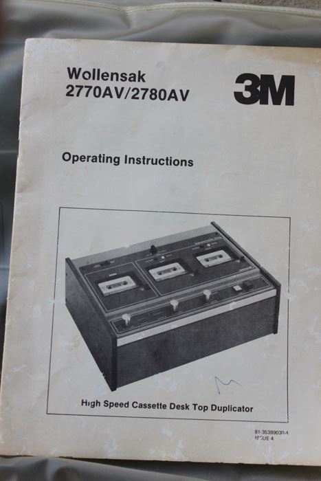 3M Wollensak 2770AV High Speed Cassette Tape Desk Top Duplicator [Photo 2]