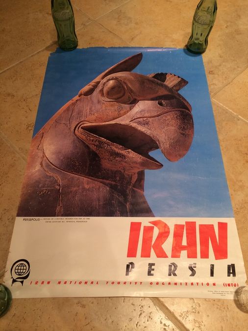 Original Vintage Iran Persia Travel Poster [Photo 1]