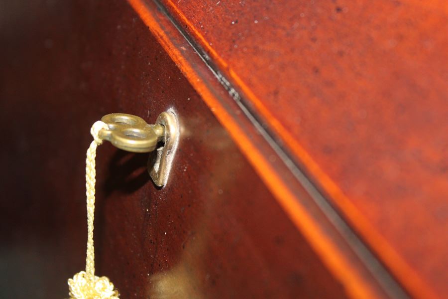 Bombay Secretary Desk With Bombay Rush Seat Chair [Photo 8]