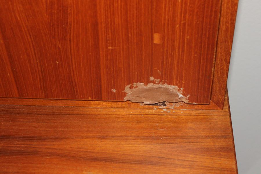 Danish Desk With Hutch Note Damage On Right In Photo Have Key [Photo 4]