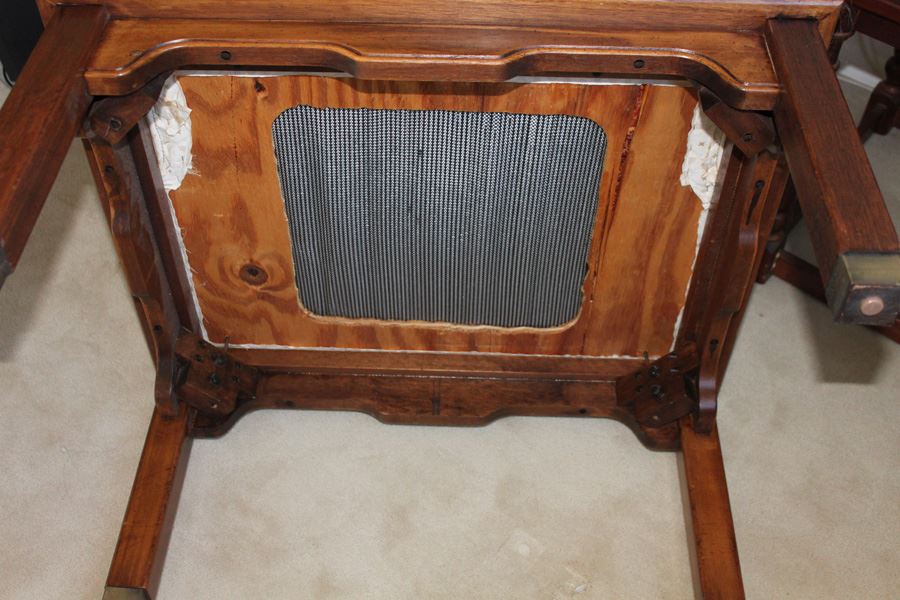 Stylish Bent Wood Designer Chair With Brass Accents [Photo 7]