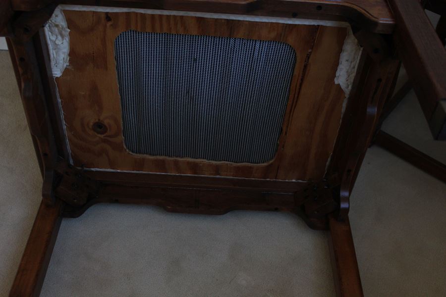 Stylish Bent Wood Designer Chair With Brass Accents [Photo 6]