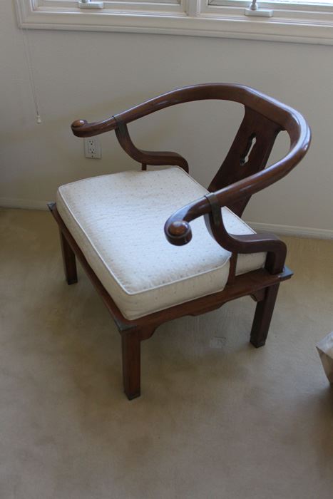 Stylish Bent Wood Designer Chair With Brass Accents [Photo 2]