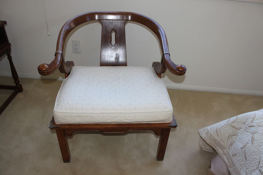 Stylish Bent Wood Designer Chair With Brass Accents [Photo 10]