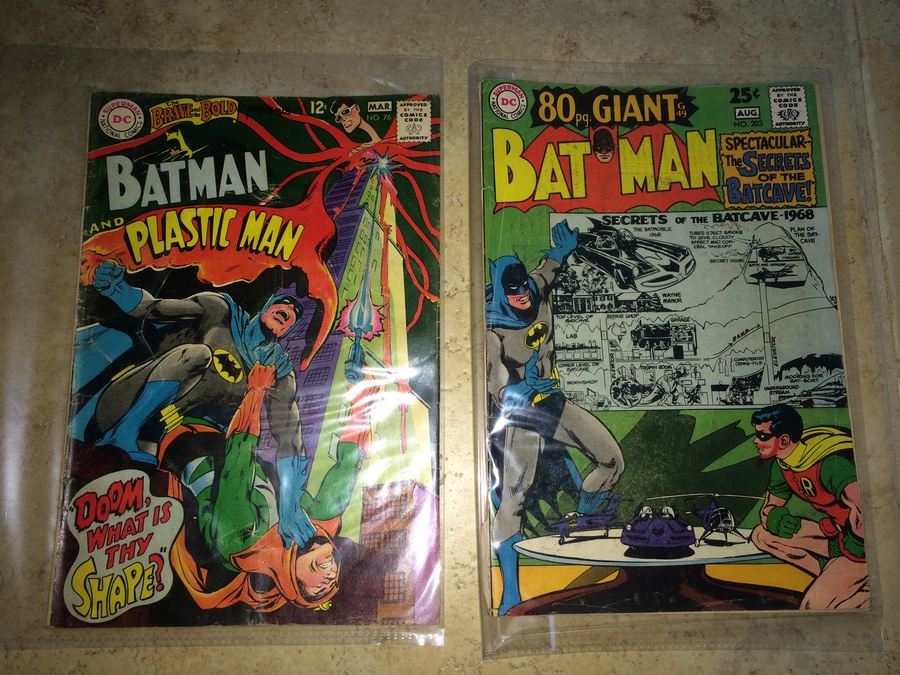 Comic Books - Batman #203 and The Brave and the Bold #76