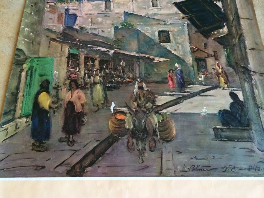 Original Vintage Nazareth Israel Travel Poster [Photo 2]