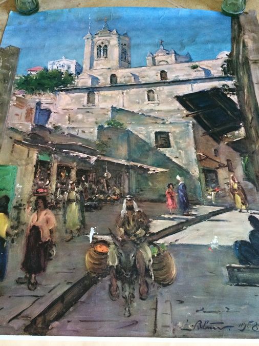 Original Vintage Nazareth Israel Travel Poster [Photo 4]