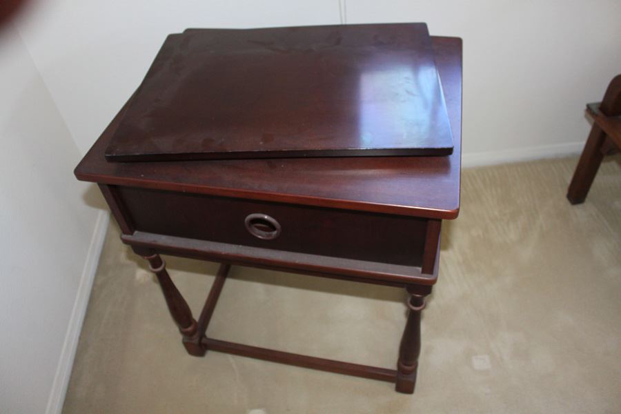 Side Table With Swivel Board [Photo 7]