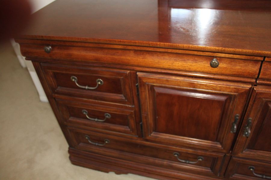 Wooden Dresser With Mirror [Photo 3]