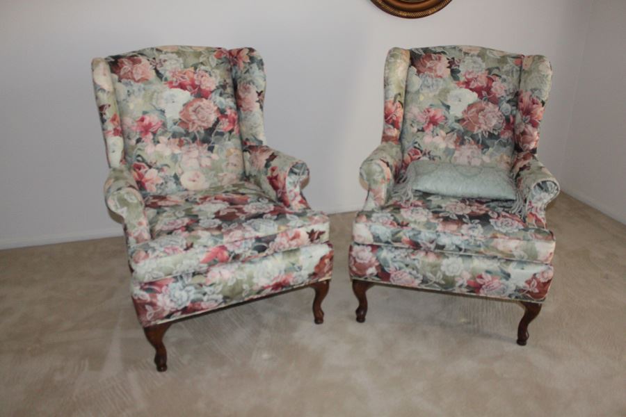 Pair Of Wingback Chairs [Photo 1]