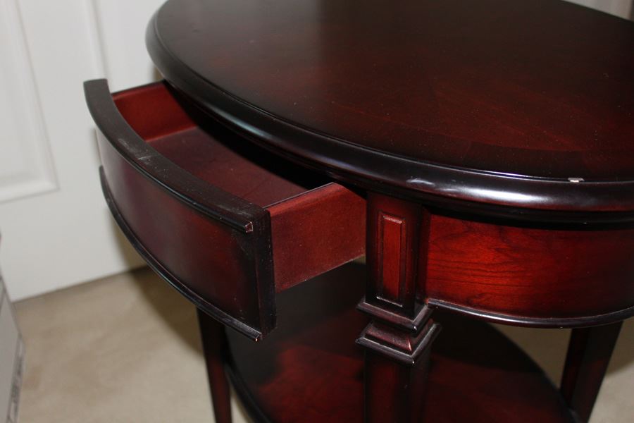Two-Tier Side Table With Drawer [Photo 3]