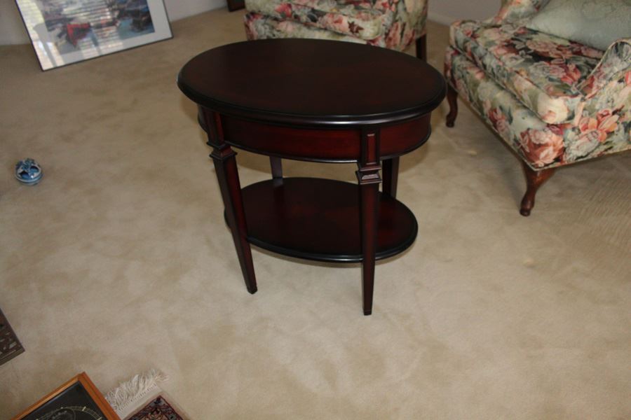 Two-Tier Side Table With Drawer [Photo 6]