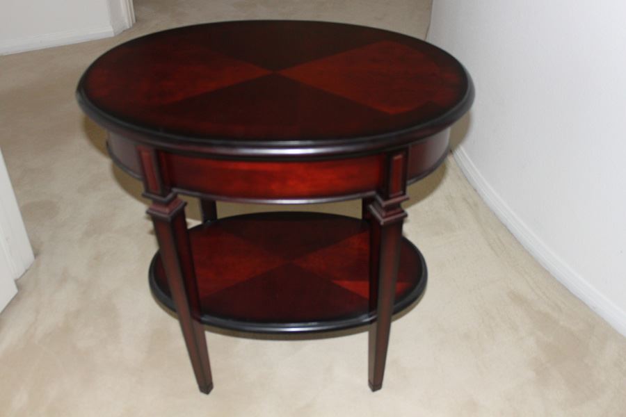 Two-Tier Side Table With Drawer [Photo 1]