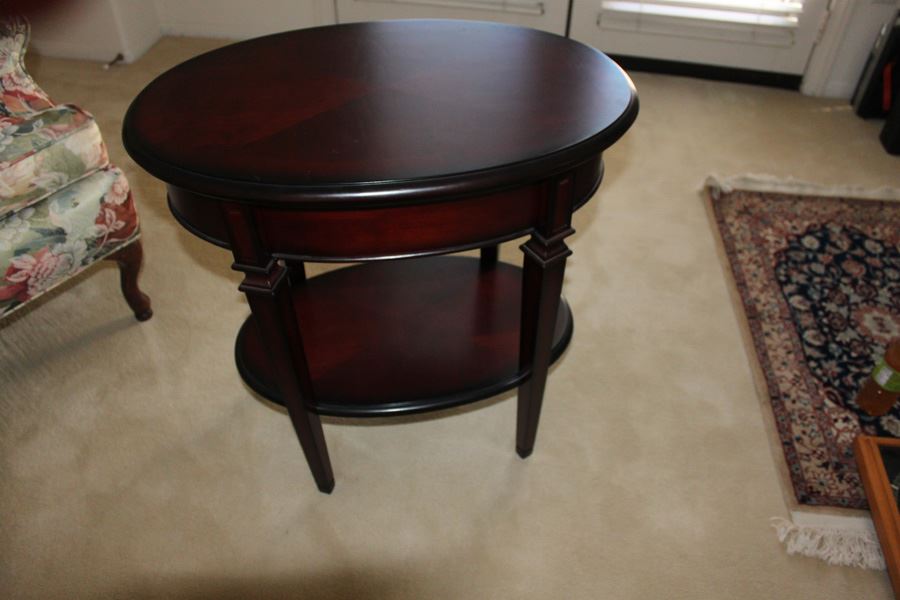 Two-Tier Side Table With Drawer [Photo 5]