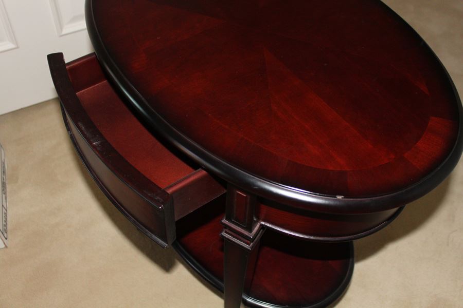 Two-Tier Side Table With Drawer [Photo 8]