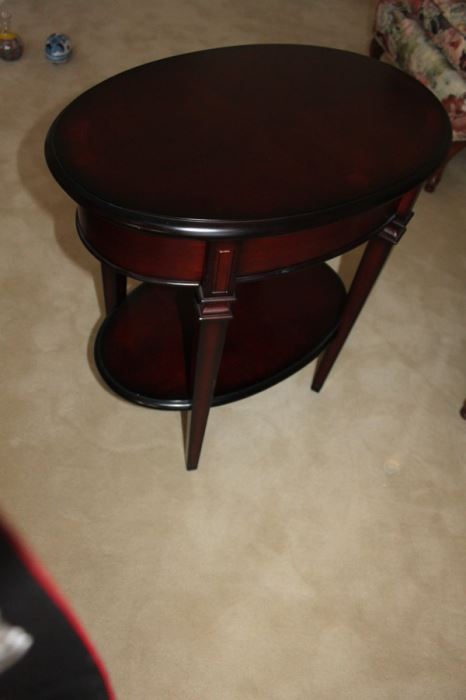 Two-Tier Side Table With Drawer [Photo 4]
