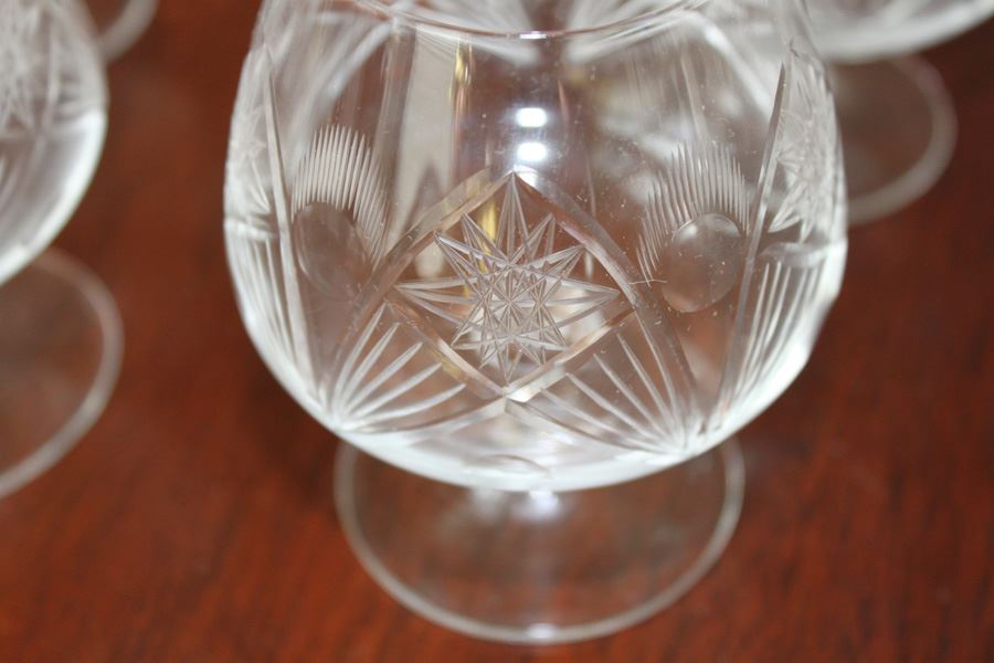 (5) Cut Stemware Lot [Photo 4]