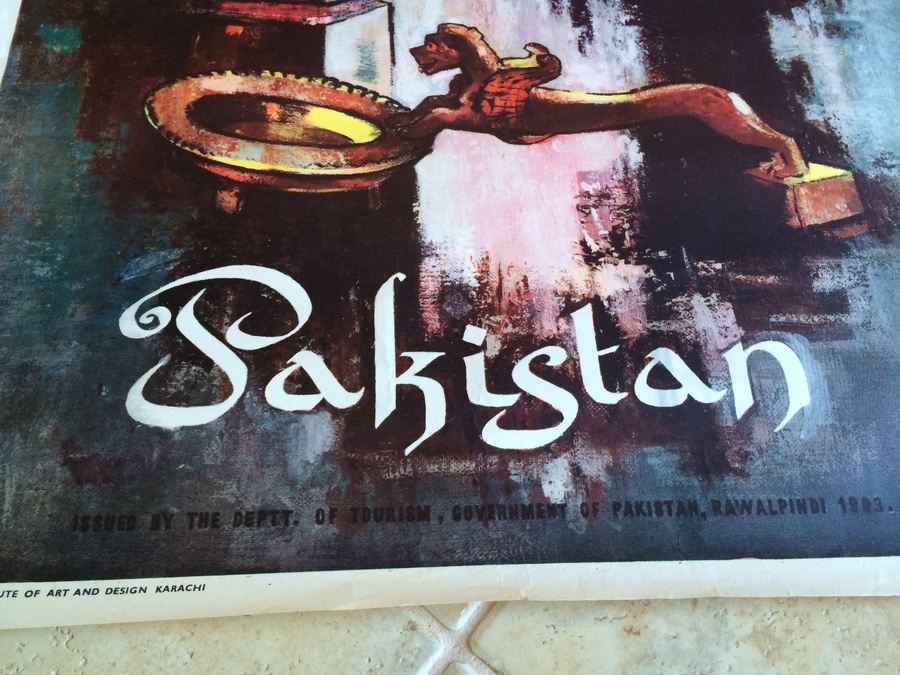 Original Vintage Pakistan Travel Poster [Photo 4]