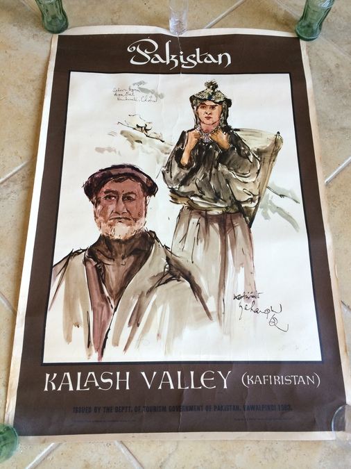 Original Vintage Pakistan Travel Poster