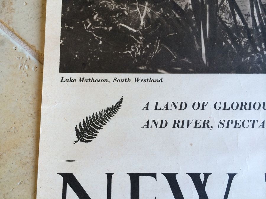 Original Vintage New Zealand Travel Poster [Photo 2]