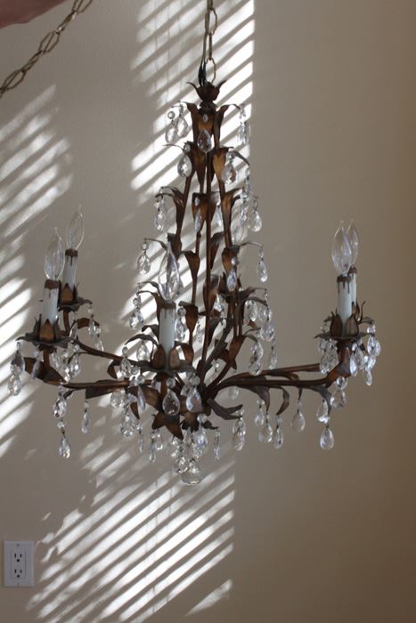 Large Italian Gilt Chandelier Must See In Person [Photo 4]