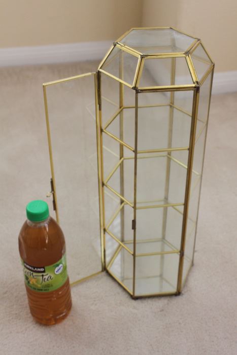 Small Brass And Glass Display Cabinet [Photo 2]
