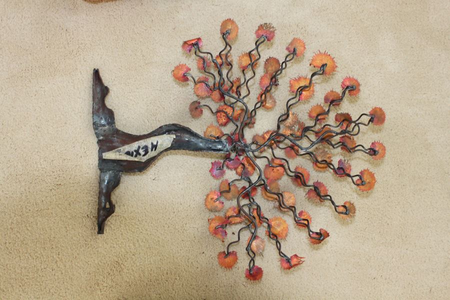 Wood And Metal Tree Plus Wooden Book Box Lot [Photo 6]