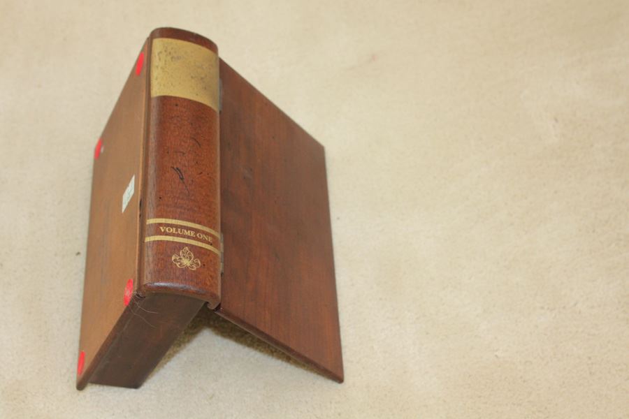 Wood And Metal Tree Plus Wooden Book Box Lot [Photo 3]