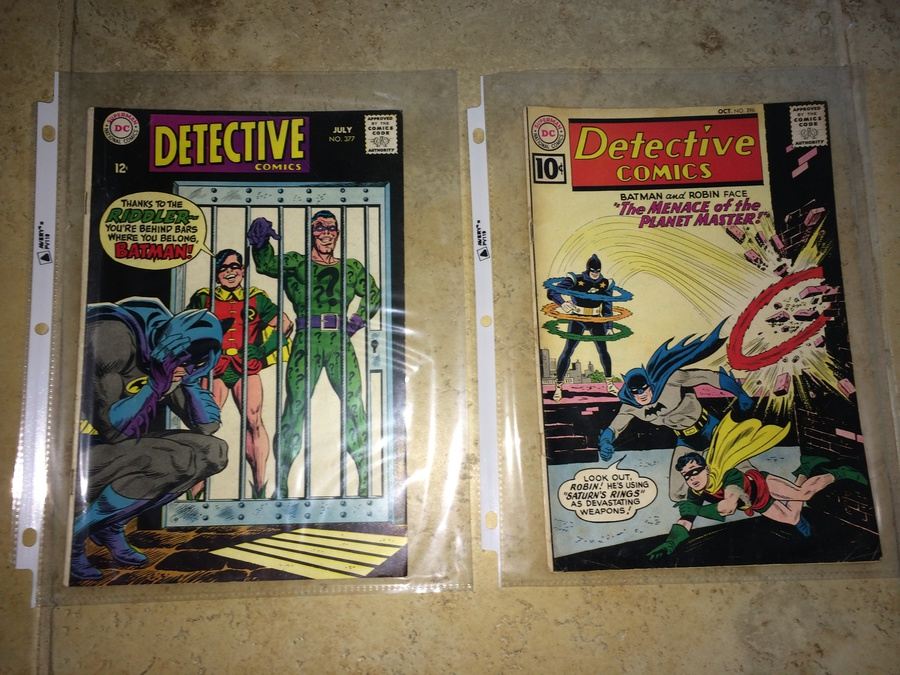 Comic Books - Detective Comics #296 and Detective Comics #377