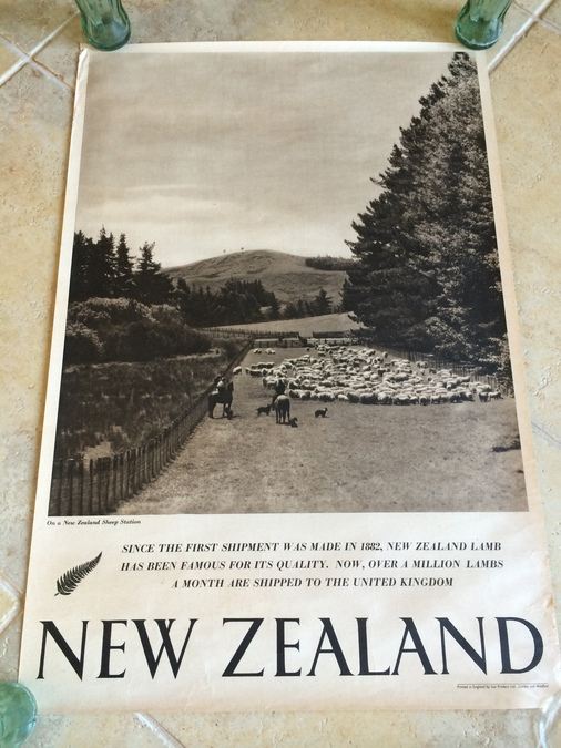 Original Vintage New Zealand Travel Poster [Photo 1]