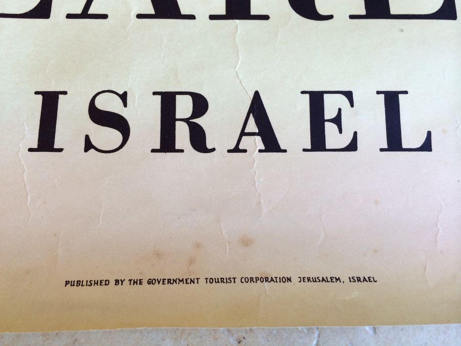 Original Vintage Nazareth Israel Travel Poster [Photo 3]