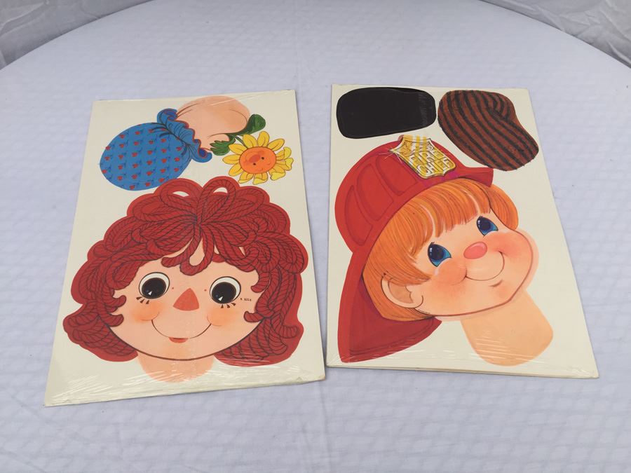 (2) Jointed Decorations From Hallmark Fireman And Raggedy Ann New Sealed Vintage 1978 [Photo 3]