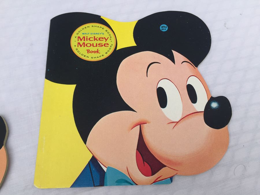 Pair Of Walt Disney's Mickey Mouse Golden Shape Book Vintage 1978 [Photo 5]
