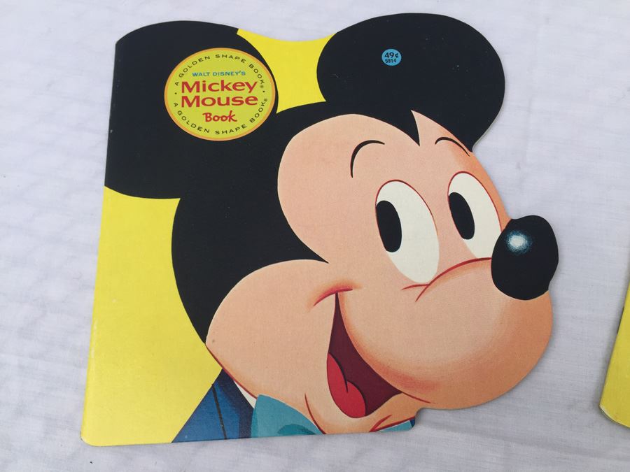 Pair Of Walt Disney's Mickey Mouse Golden Shape Book Vintage 1978 [Photo 4]