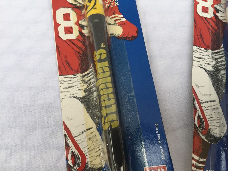 Pair Of NFL Jumbo Pens New On Card Steelers And Cowboys [Photo 2]