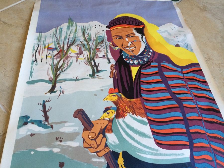 Original Vintage India Travel Poster [Photo 7]