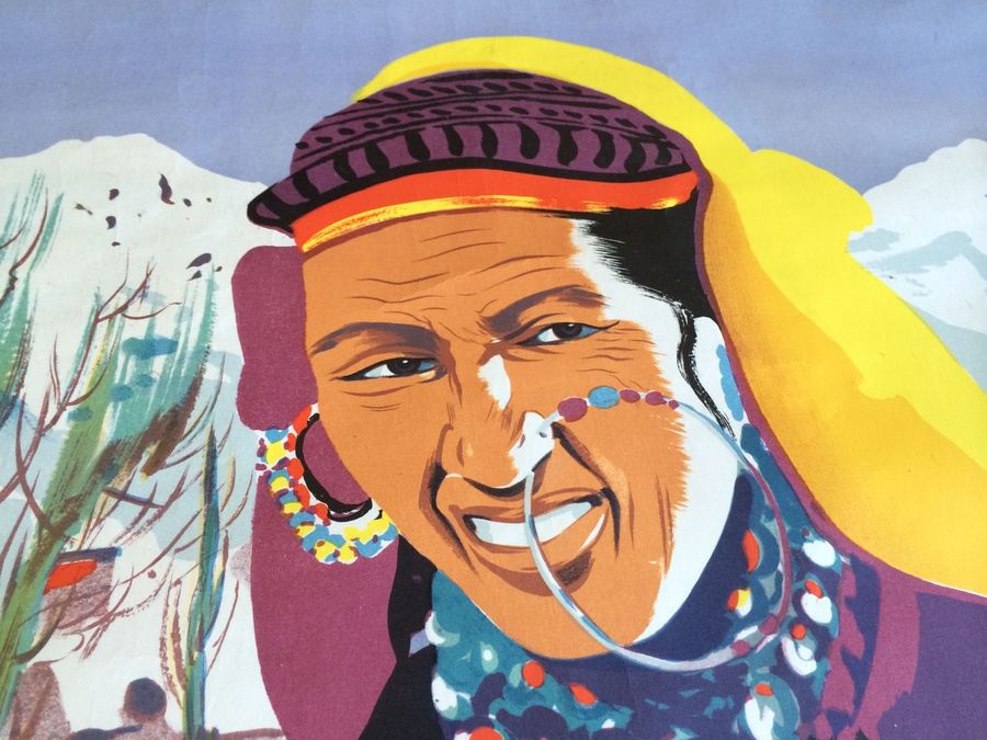 Original Vintage India Travel Poster [Photo 8]