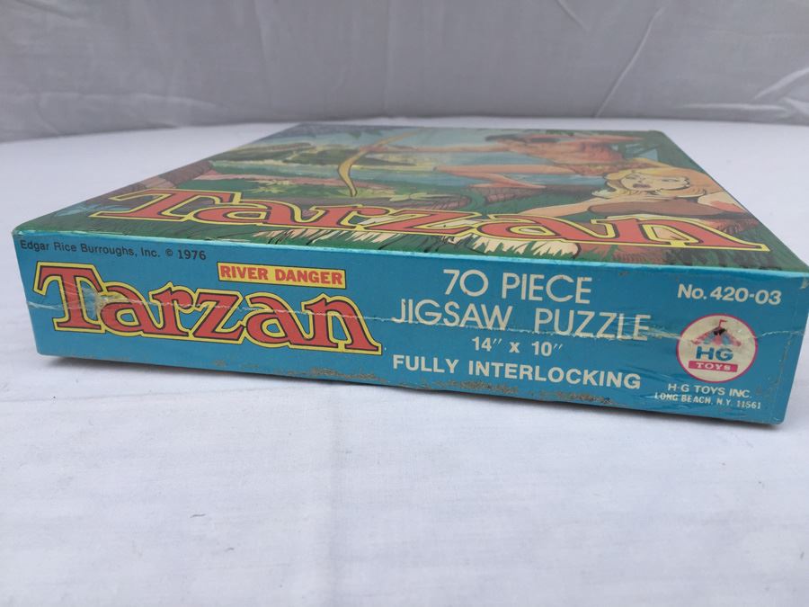 Tarzan Jigsaw Puzzle Sealed New In Box Vintage 1975 By Edgar Rice Burroughs [Photo 8]
