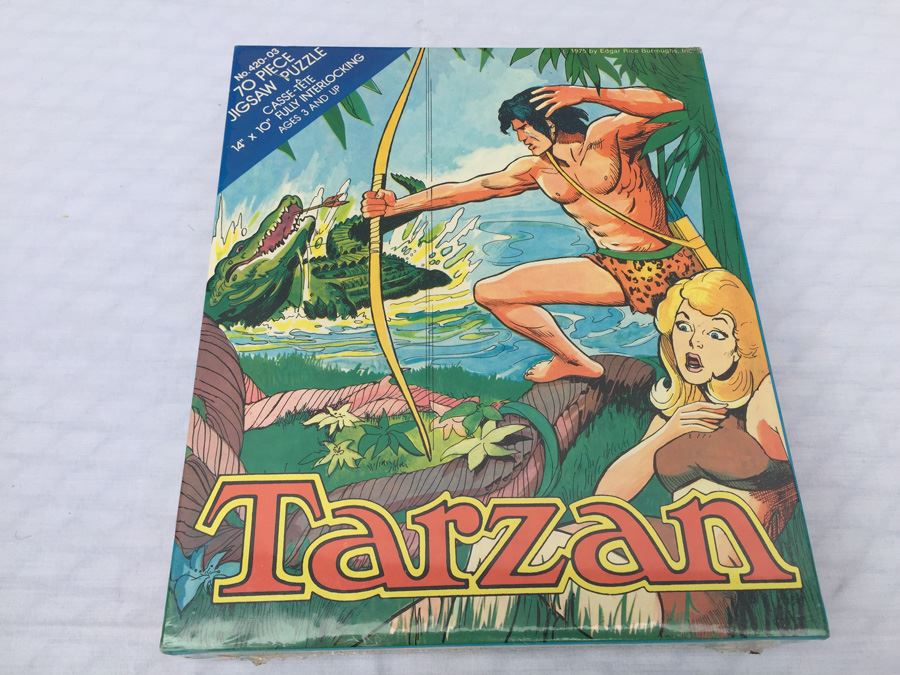 Tarzan Jigsaw Puzzle Sealed New In Box Vintage 1975 By Edgar Rice Burroughs [Photo 6]