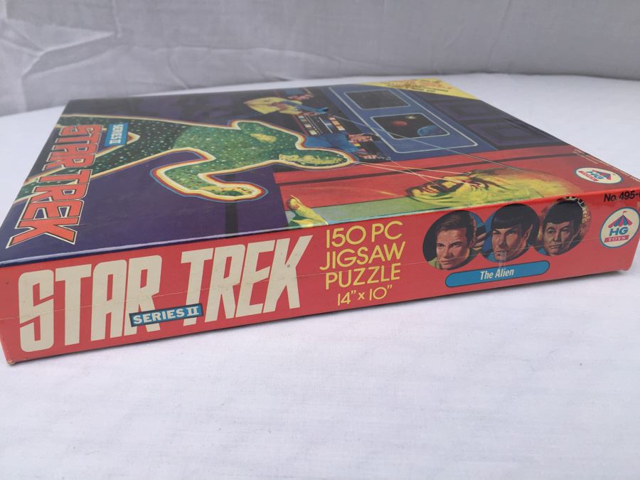 Pair Of STAR TREK Series II Jigsaw Puzzles Sealed New In Box Vintage 1976 The Alien And Force Field Capture [Photo 7]