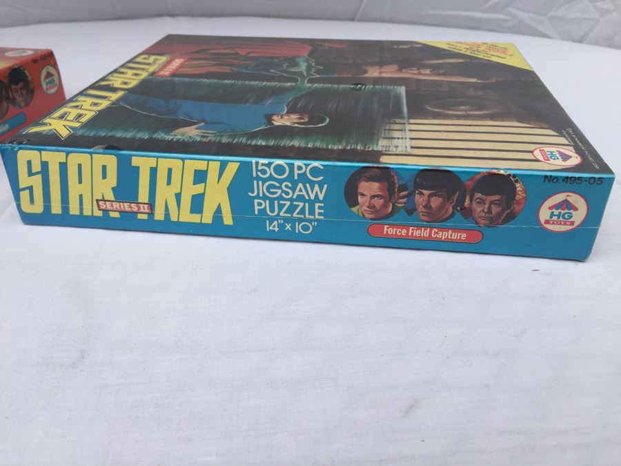 Pair Of STAR TREK Series II Jigsaw Puzzles Sealed New In Box Vintage 1976 The Alien And Force Field Capture [Photo 12]