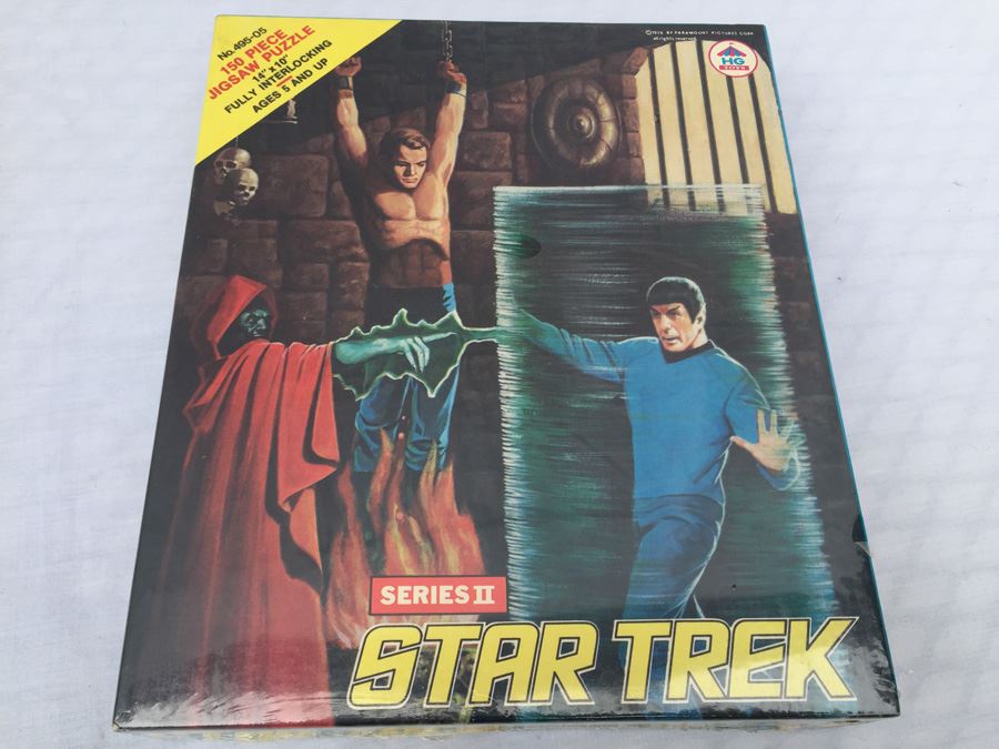Pair Of STAR TREK Series II Jigsaw Puzzles Sealed New In Box Vintage 1976 The Alien And Force Field Capture [Photo 3]