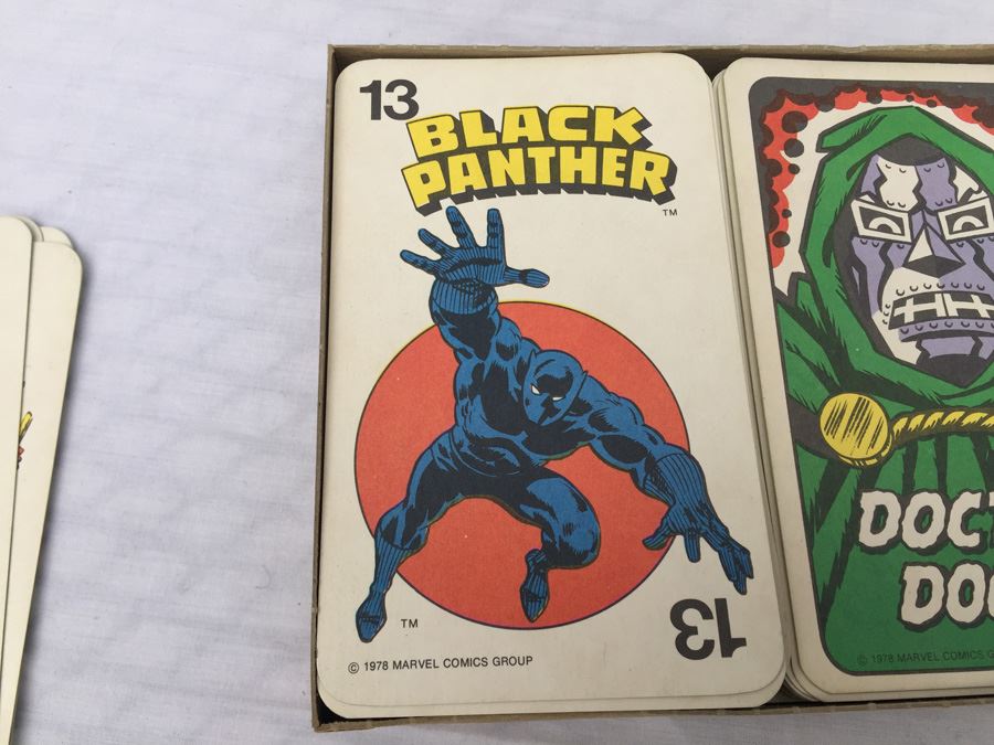 Pair Of Marvel Comics Super-Heroes Card Game MB Jumbo Cards Vintage 1978 [Photo 14]
