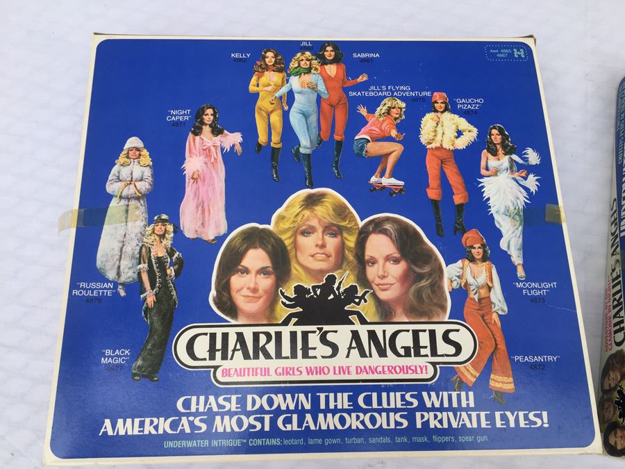 Pair Of Charlie's Angels Underwater Intrigue Outfits New In Box Hasbro Vintage 1977 Estimate $120 [Photo 7]