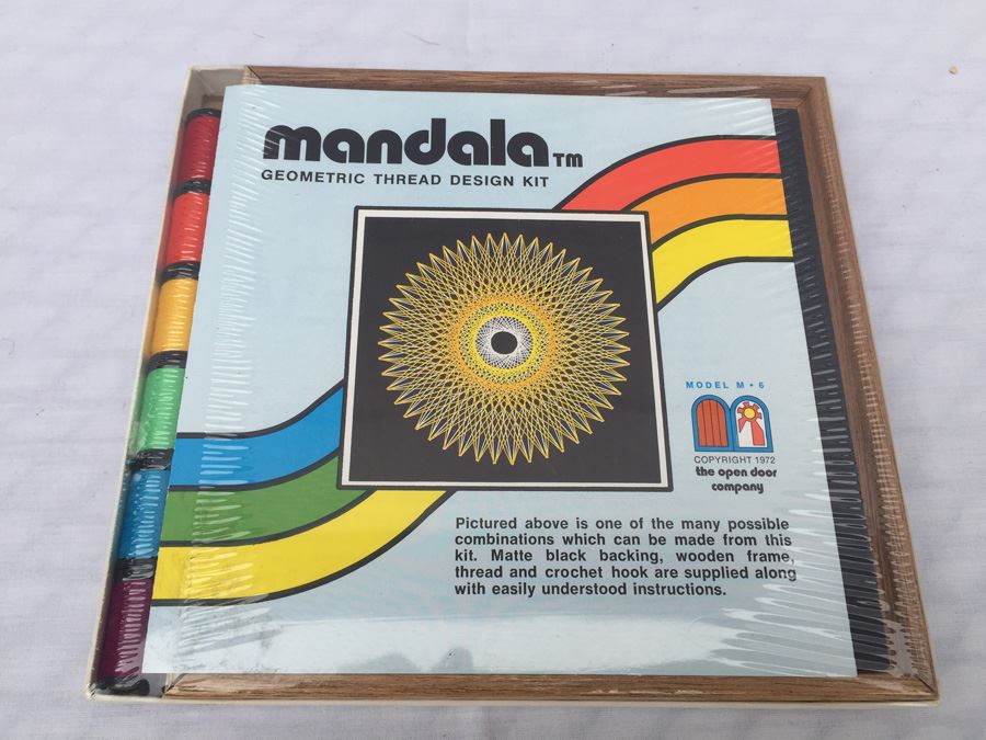 Mandala Geometric Thread Design Kit New In Box Sealed Vintage 1972 [Photo 1]